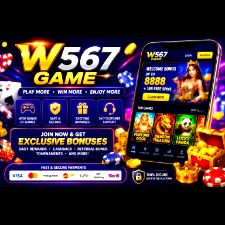 W567 Game app icon with gold W567 logo on a blue gradient background